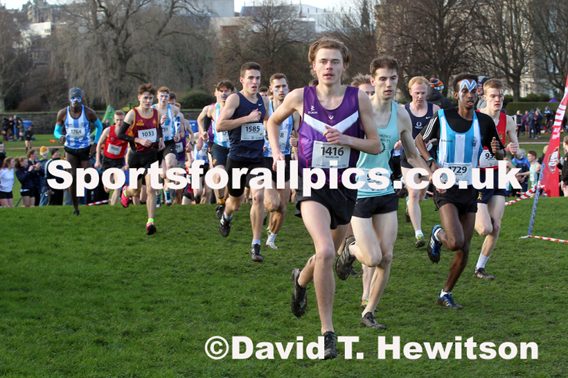 Mens short race  2020 BUCS Cross Country Champs., Edinburgh.  Photo: David T. Hewitson/Sports for All Pics